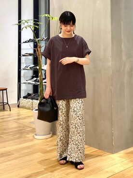 秋山 里織さん（レディース・158cm）の夏コーディネート