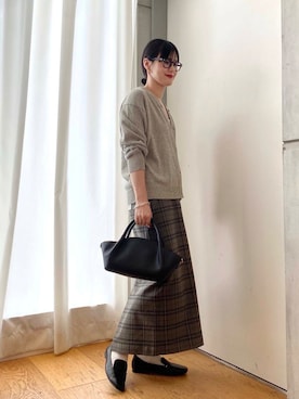 秋山 里織さん(レディース・158cm)の秋コーディネート