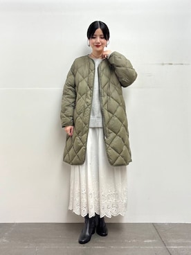 秋山 里織さん(レディース・158cm)の冬コーディネート