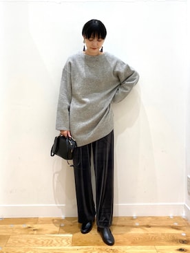 秋山 里織さん(レディース・158cm)の冬コーディネート