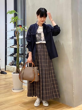 秋山 里織さん（レディース・158cm）の秋コーディネート