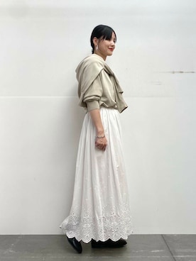 秋山 里織さん（レディース・158cm）の秋コーディネート