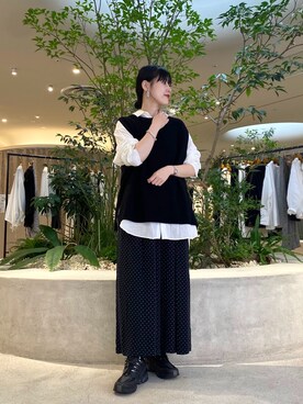 秋山 里織さん（レディース・158cm）の秋コーディネート