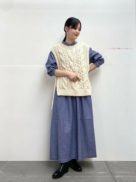 秋山 里織さん（レディース・158cm）の秋コーディネート