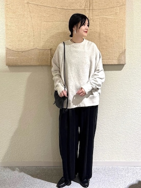 「アイテム（ローファー）」を使った、秋山 里織さん（レディース・158cm）の秋コーディネート