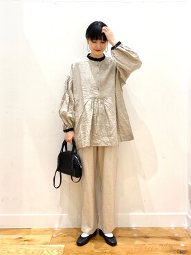 秋山 里織さん(レディース・158cm)の春コーディネート