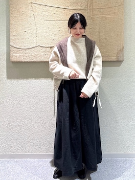 「アイテム（その他トップス）」を使った、秋山 里織さん（レディース・158cm）の秋コーディネート