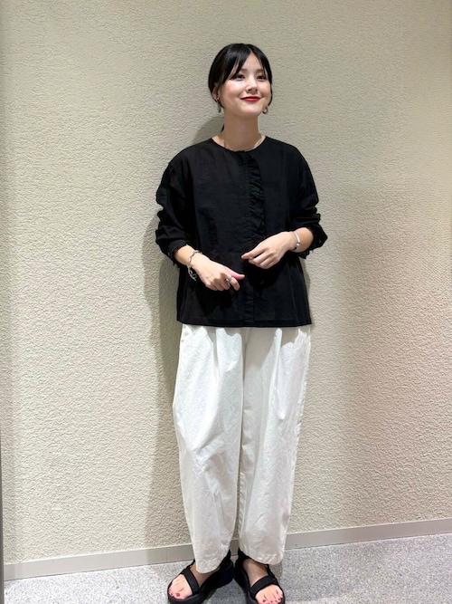 コットンクロップドパンツ