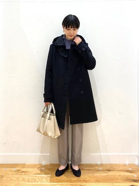 秋山 里織さん(レディース・158cm)の冬コーディネート