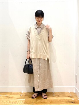 秋山 里織さん(レディース・158cm)の夏コーディネート