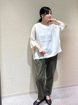 秋山 里織さん（レディース・158cm）の夏コーディネート