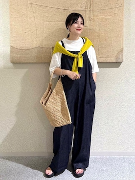 「newarrival」｜「アイテム（オールインワン・サロペット）」を使った、saoriさん（レディース・158cm）の夏コーディネート