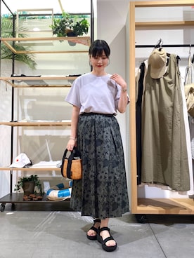 秋山 里織さん(レディース・158cm)の夏コーディネート