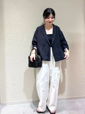 「アイテム（その他アウター）」を使った、saoriさん（レディース・158cm）の夏コーディネート