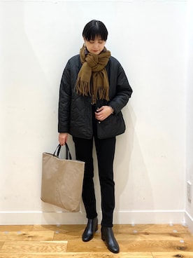 秋山 里織さん(レディース・158cm)の冬コーディネート