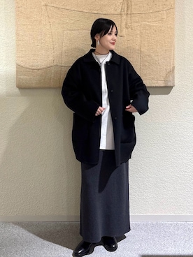 「アイテム（その他アウター）」を使った、秋山 里織さん（レディース・158cm）の秋コーディネート