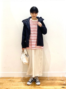 秋山 里織さん（レディース・158cm）の冬コーディネート