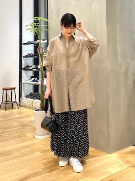 秋山 里織さん（レディース・158cm）の春コーディネート