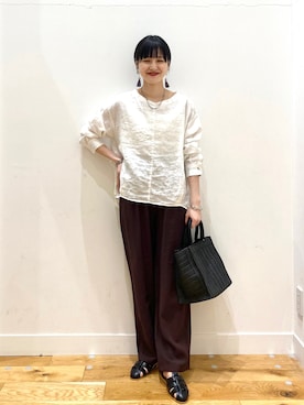 秋山 里織さん(レディース・158cm)の春コーディネート
