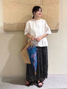 秋山 里織さん(レディース・158cm)の夏コーディネート