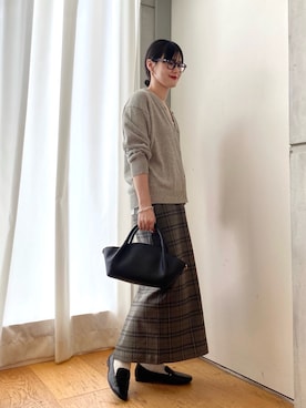 秋山 里織さん(レディース・158cm)の秋コーディネート