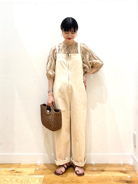 秋山 里織さん（レディース・158cm）の夏コーディネート