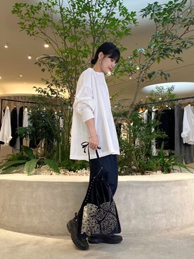秋山 里織さん（レディース・158cm）の秋コーディネート