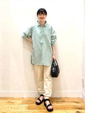 秋山 里織さん（レディース・158cm）の春コーディネート