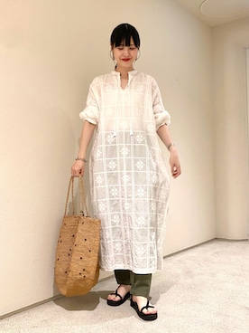 かぐれ（カグレ）の「クロスステッチワンピース（ワンピース