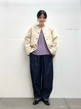 秋山 里織さん(レディース・158cm)の秋コーディネート