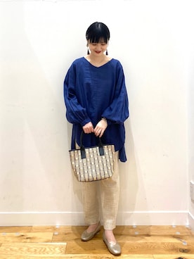 「MARCO BIANCHINI（マルコビアンチーニ）のアイテム（その他）」を使った、saoriさん（レディース・158cm）の春コーディネート