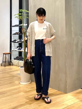 秋山 里織さん（レディース・158cm）の春コーディネート