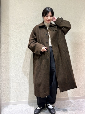 「アイテム（その他アウター）」を使った、秋山 里織さん（レディース・158cm）の秋コーディネート