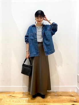 秋山 里織さん(レディース・158cm)の秋コーディネート