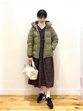 秋山 里織さん（レディース・158cm）の冬コーディネート