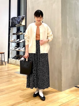 秋山 里織さん(レディース・158cm)の春コーディネート