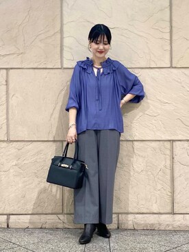 秋山 里織さん（レディース・158cm）の秋コーディネート