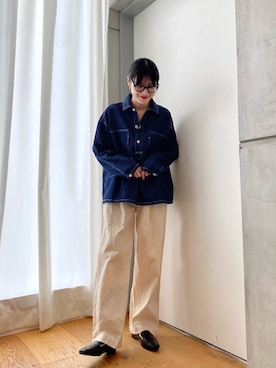 秋山 里織さん(レディース・158cm)の秋コーディネート