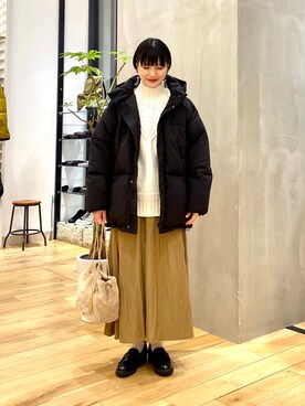 「マイベストコーデ2022」｜「アイテム（その他シューズ）」を使った、saoriさん（レディース・158cm）の冬コーディネート