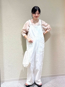 「newarrival」｜「アイテム（オールインワン・サロペット）」を使った、saoriさん（レディース・158cm）の夏コーディネート