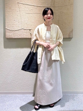 「URBAN RESEARCH ROSSO WOMEN（アーバンリサーチ　ロッソ）のアイテム」を使った、秋山 里織さん（レディース・158cm）の春コーディネート