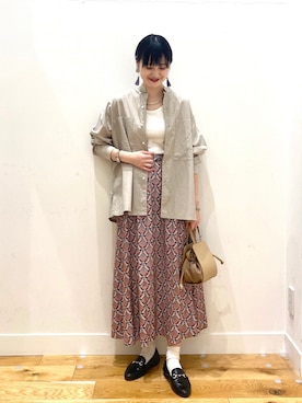 秋山 里織さん(レディース・158cm)の春コーディネート