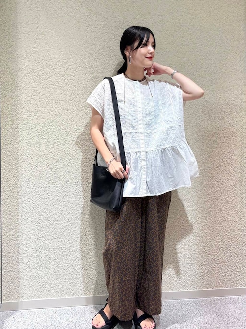 フロント刺繍フレンチブラウス（シャツ/ブラウス）｜かぐれ