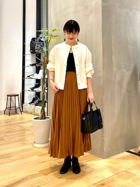 秋山 里織さん(レディース・158cm)の秋コーディネート