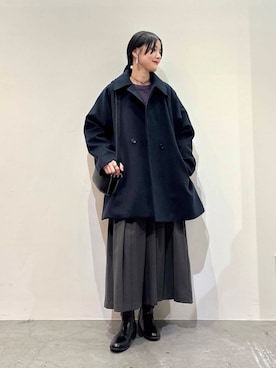 秋山 里織さん(レディース・158cm)の冬コーディネート