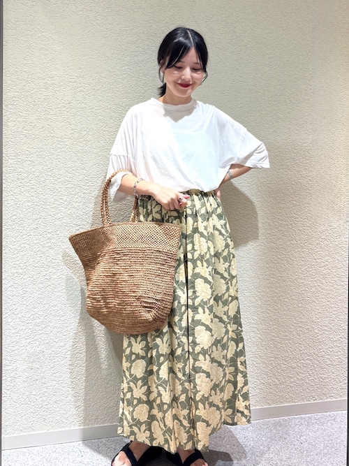 近年モデル✨かぐれ エスニックコットンギャザースカート 総柄 ロングスカート 近年モデル✨かぐれ エスニックコットンギャザースカート 総柄