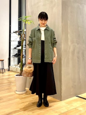 秋山 里織さん(レディース・158cm)の秋コーディネート