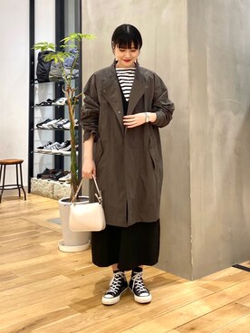 秋山 里織さん（レディース・158cm）の春コーディネート