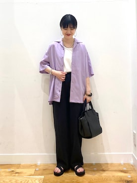秋山 里織さん(レディース・158cm)の春コーディネート
