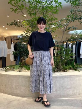 「かぐれ」｜秋山 里織さん（レディース・158cm）の夏コーディネート